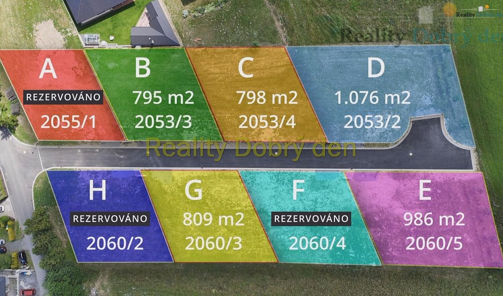 Prodej stavebního pozemku 744 m², Melč – náhled fotky 2
