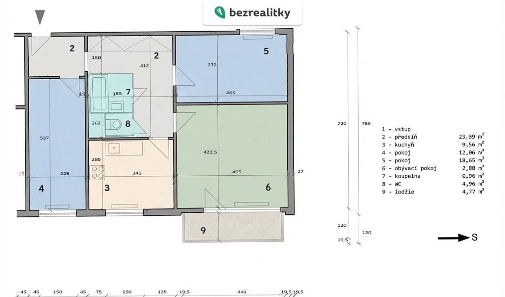 Prodej bytu 3+1 72 m², Brno – náhled fotky 15