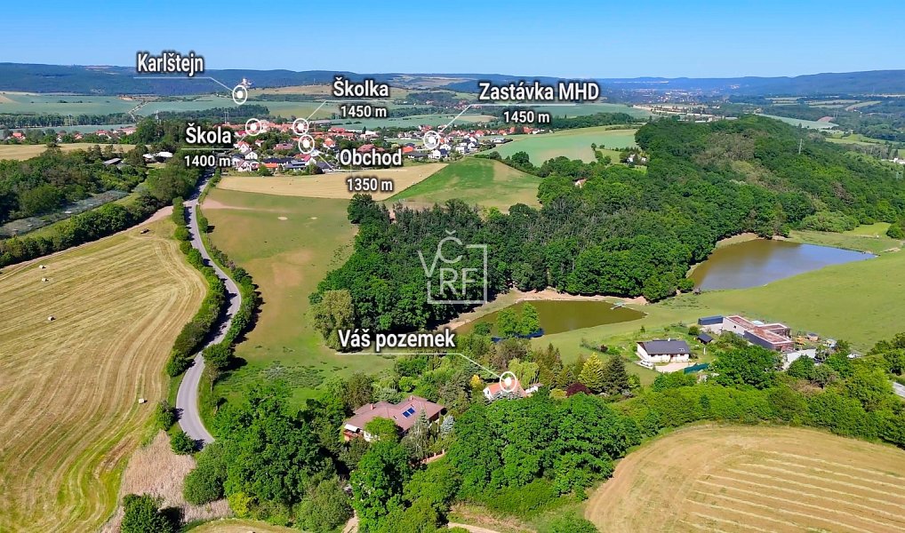 Prodej stavebního pozemku 2 814 m², Liteň – náhled fotky 4