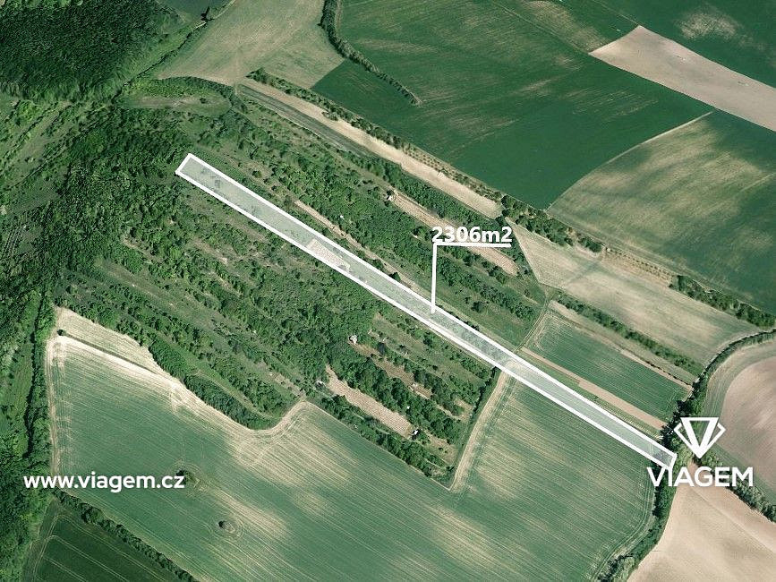 Zahrada 4 612 m², Podíl 50 % o výměře 2 306 m²