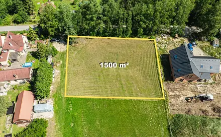 Prodej stavebního pozemku 1 500 m², Benátky, Suchdol nad Lužnicí, okres Jindřichův Hradec