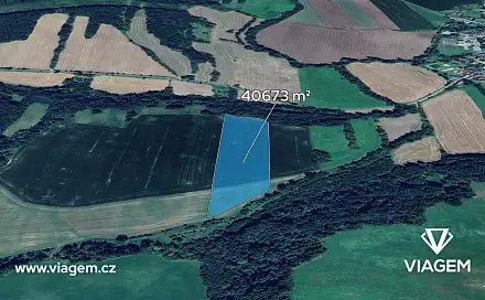Prodej pole 7 343 m², Kravaře, okres Česká Lípa