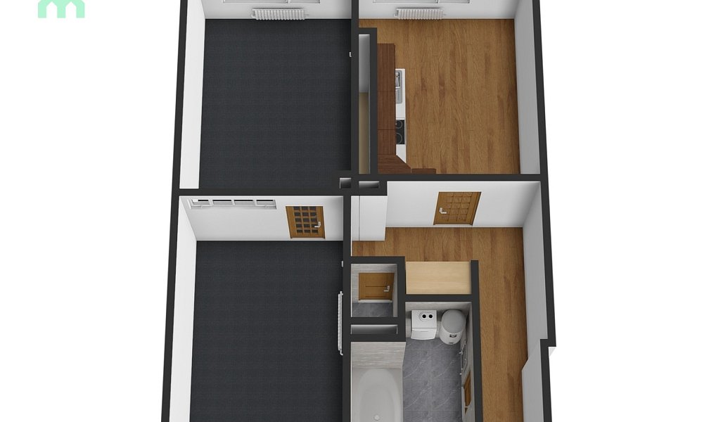 Pronájem bytu 2+1 60 m², Potštát – náhled fotky 2