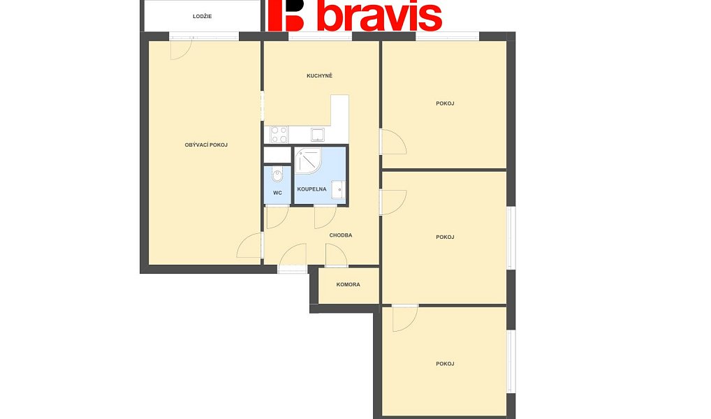 Prodej bytu 4+1 83 m², Brno – náhled fotky 3