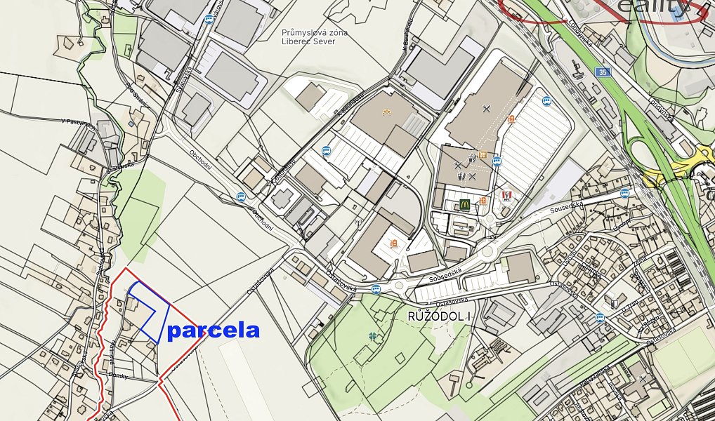 Prodej stavebního pozemku 3 330 m², Liberec – náhled fotky 5