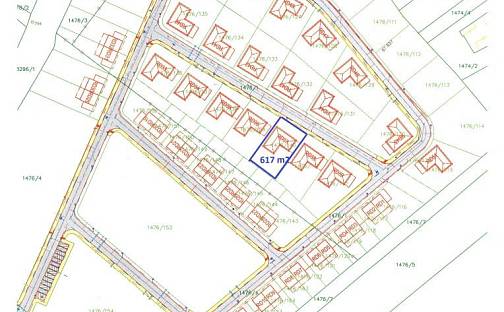 Prodej stavebního pozemku 617 m², Kroměříž