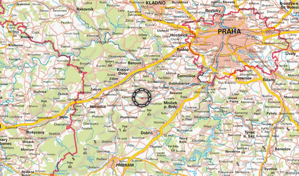 Prodej pole 11 676 m², Všeradice – náhled fotky 3