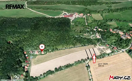 Prodej stavebního pozemku 1 669 m², Žerotín, okres Louny