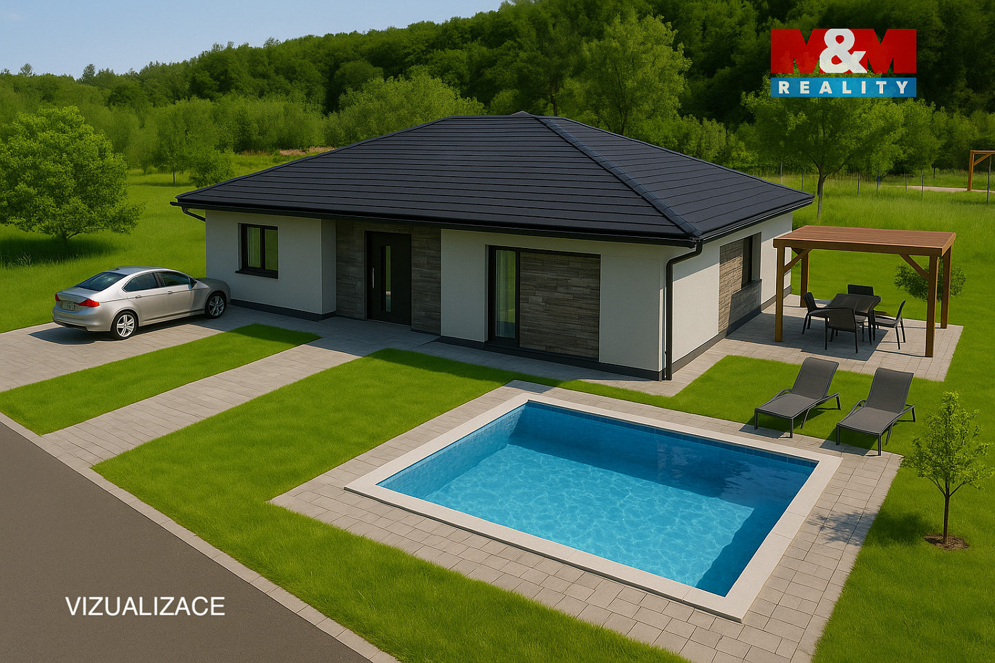 Prodej stavebního pozemku 1 932 m² – pohled 4