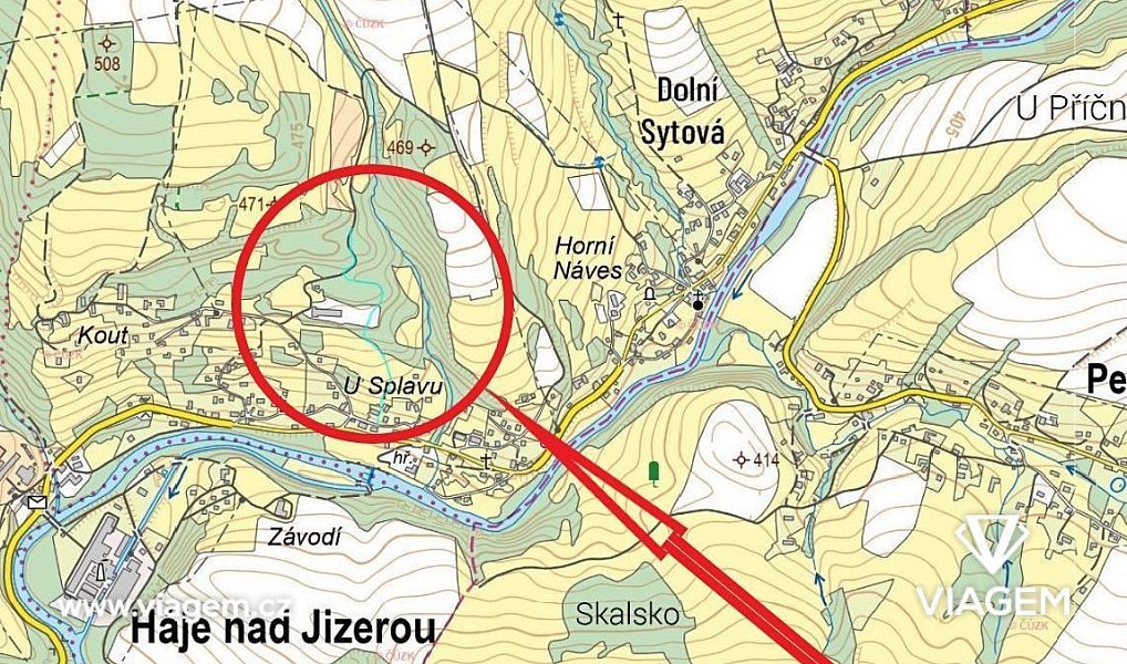 Prodej pole 1 214 m², Háje nad Jizerou – náhled fotky 3