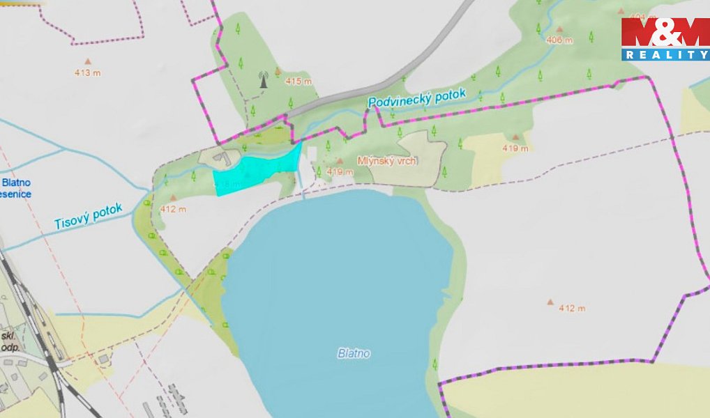 Prodej pole 107 344 m², Blatno – náhled fotky 5