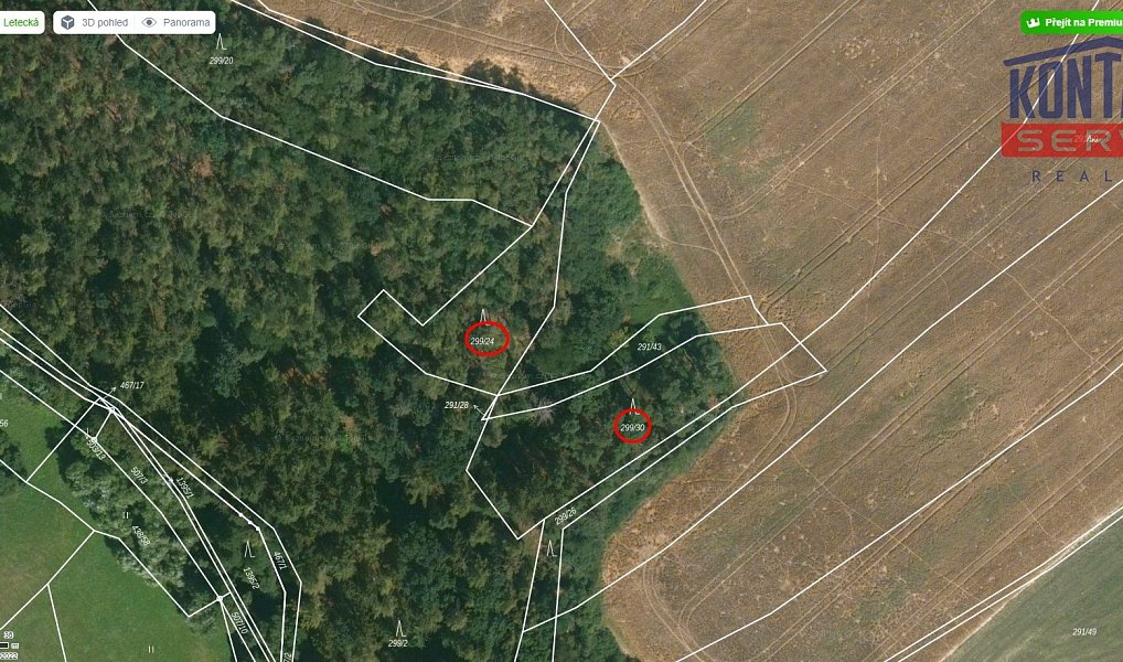 Prodej lesa 3 180 m², Kaceřov – náhled fotky 2