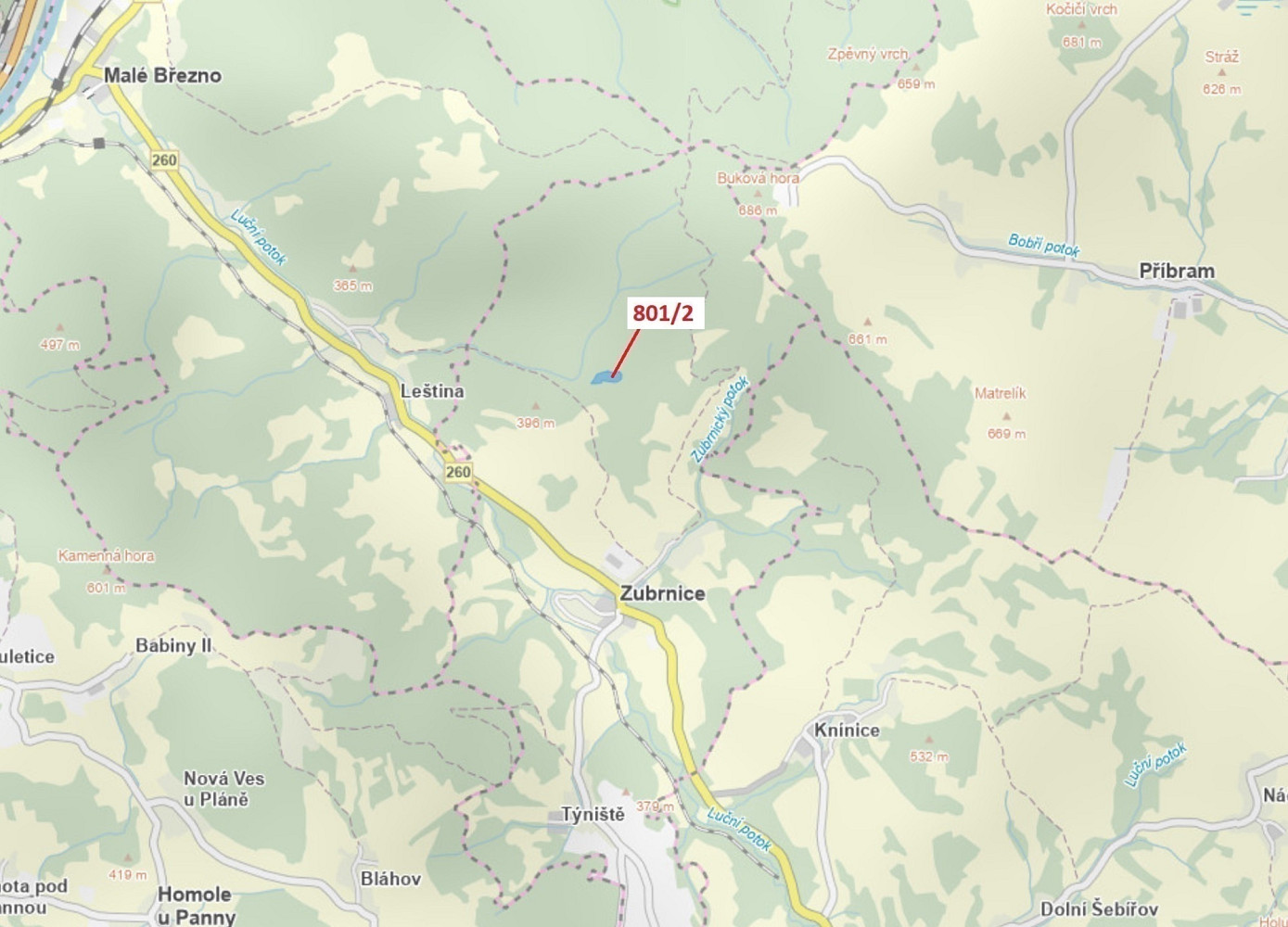 Dražba lesa 8 765 m²