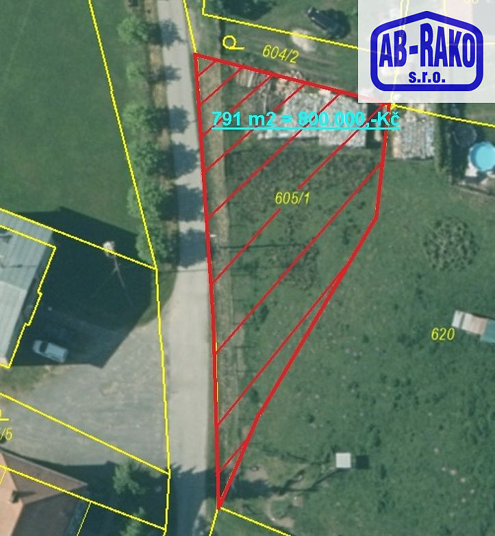 Prodej stavebního pozemku 791 m²