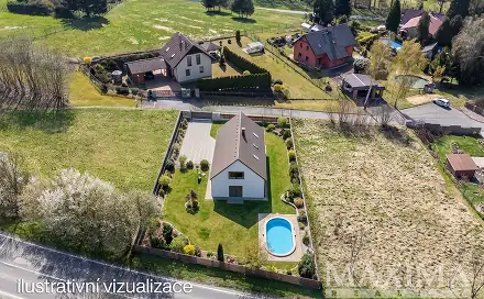 Prodej stavebního pozemku 1 050 m², Šimonovice - Minkovice, okres Liberec