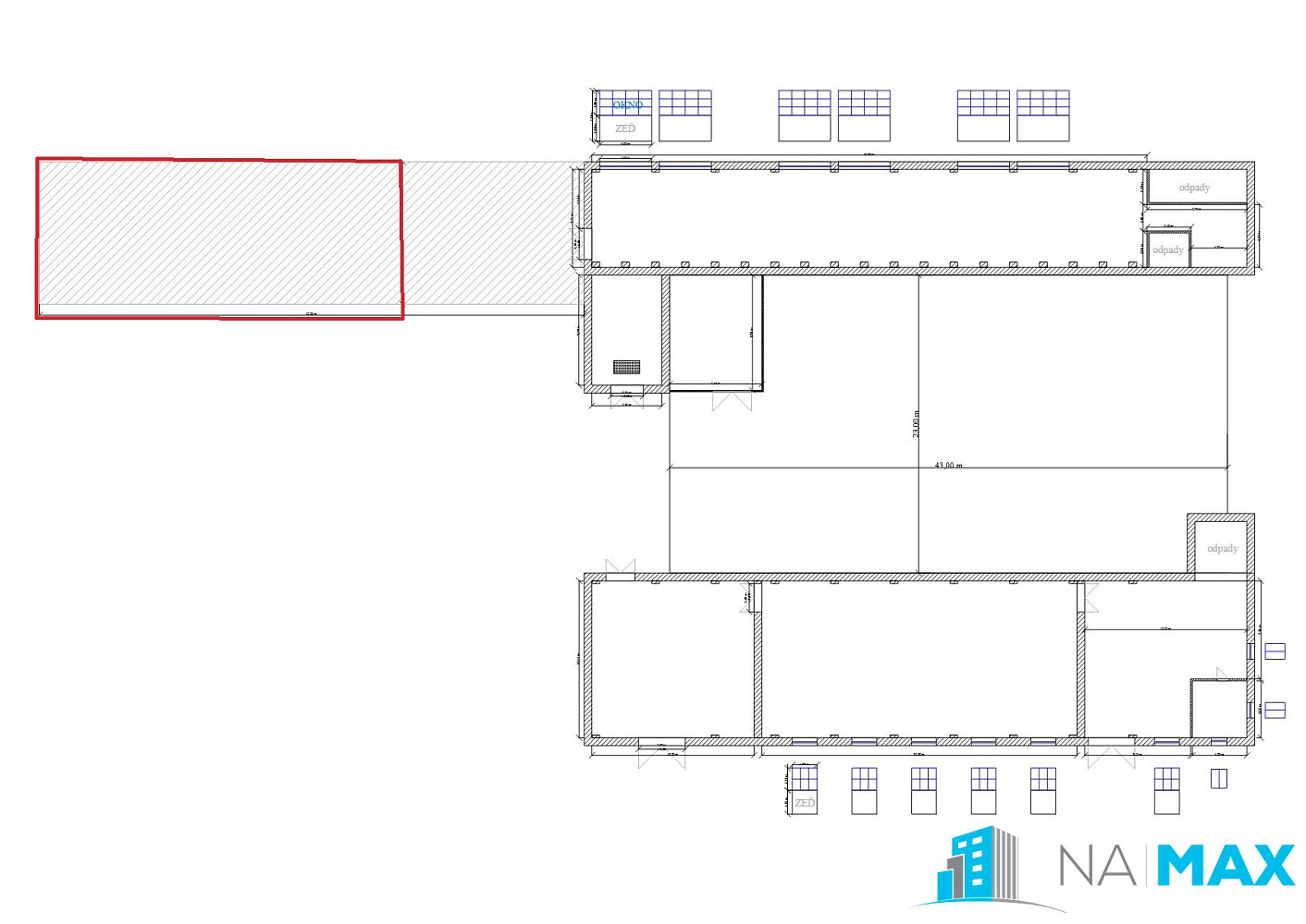 Pronájem skladovacích prostor 300 m² – fotografie 3