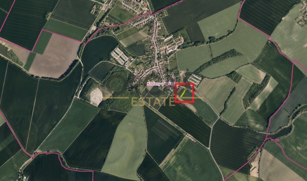 Prodej pole 1 091 m², Kozlany – náhled fotky 3