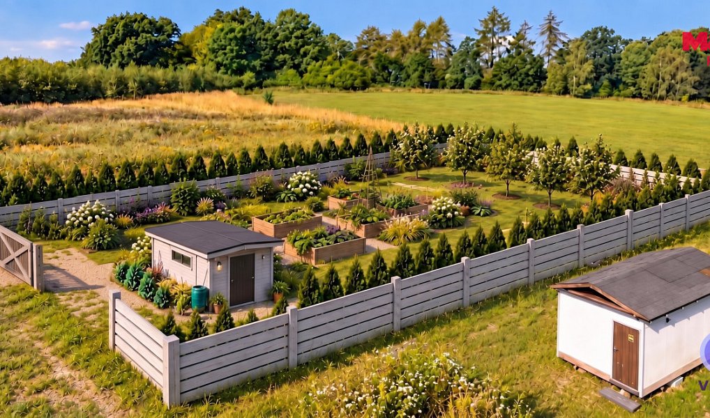Prodej zahrady 800 m², Velké Popovice – náhled fotky 3