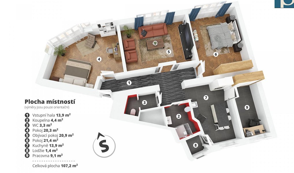 Prodej bytu 3+1 107 m², Kladno – náhled fotky 22