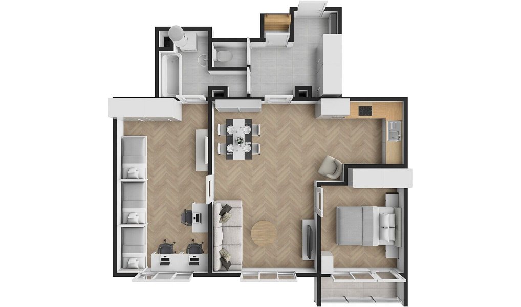 Pronájem bytu 3+kk 86 m², Praha – náhled fotky 4