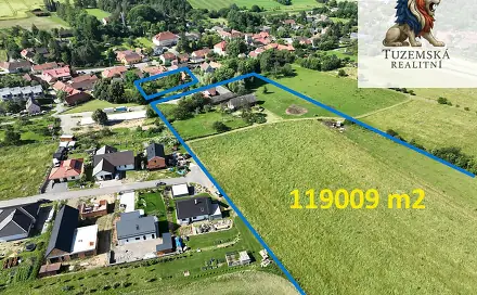 Prodej stavebního pozemku 119 009 m², Kořenec, okres Blansko