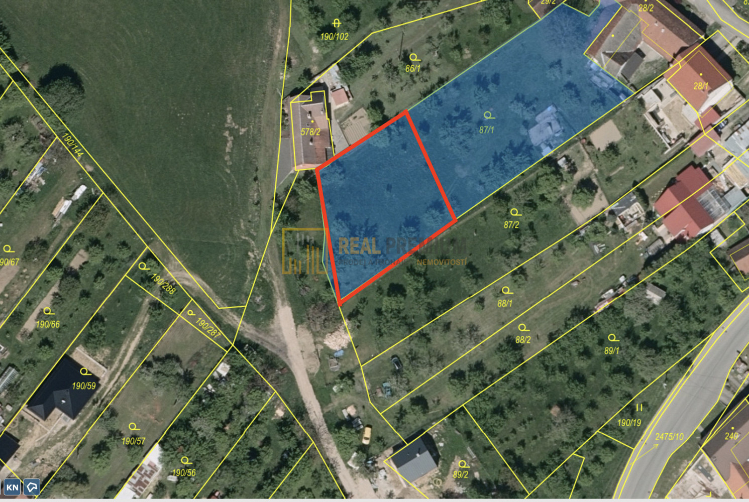 Prodej stavebního pozemku 750 m²