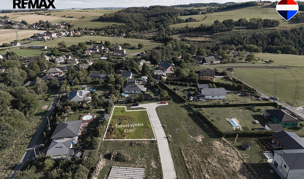 Prodej stavebního pozemku 874 m², Jestřebí – náhled fotky 3