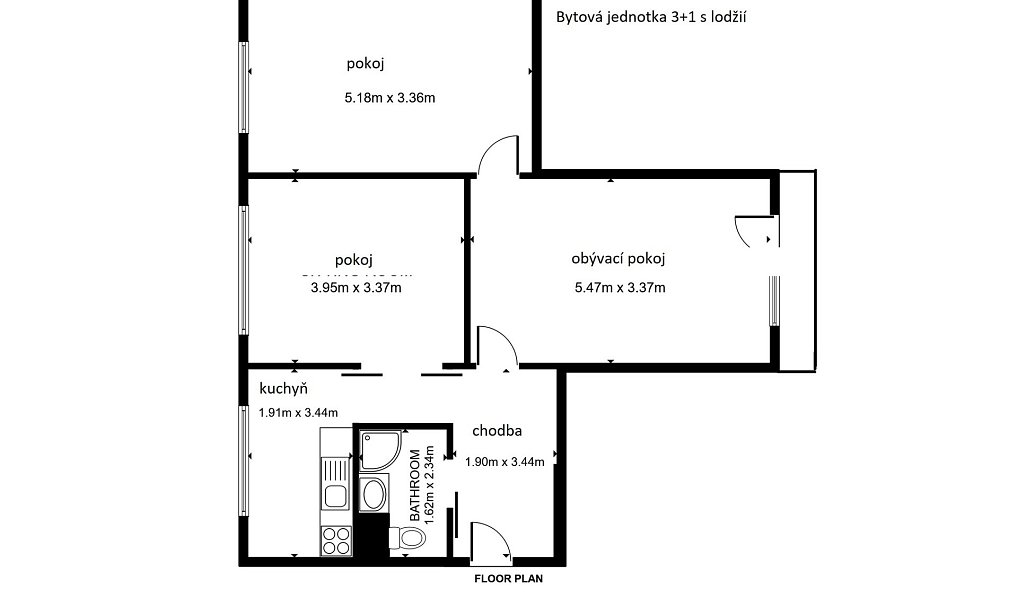 Pronájem bytu 3+1 72 m², Teplice – náhled fotky 24