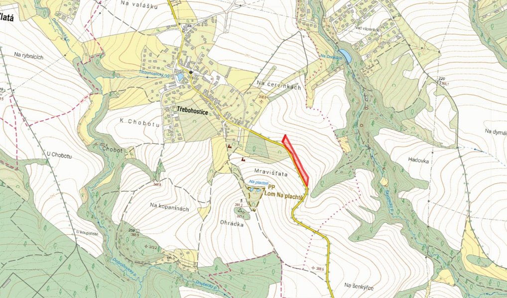 Prodej stavebního pozemku 5 643 m², Škvorec – náhled fotky 3
