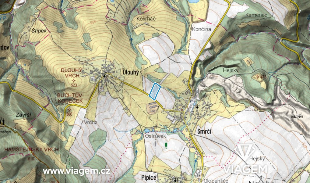 Prodej pole 10 163 m², Záhoří – náhled fotky 3