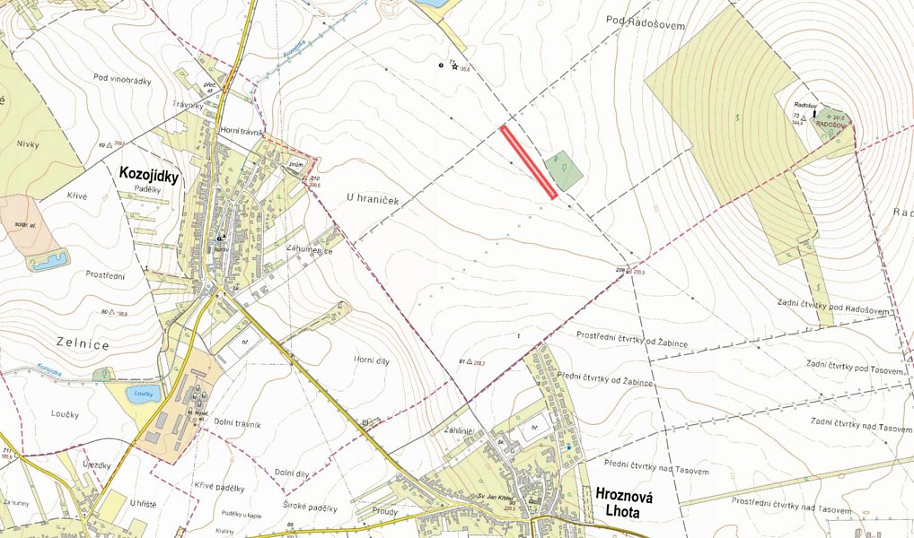 Prodej pole 5 963 m², Veselí nad Moravou – náhled fotky 2