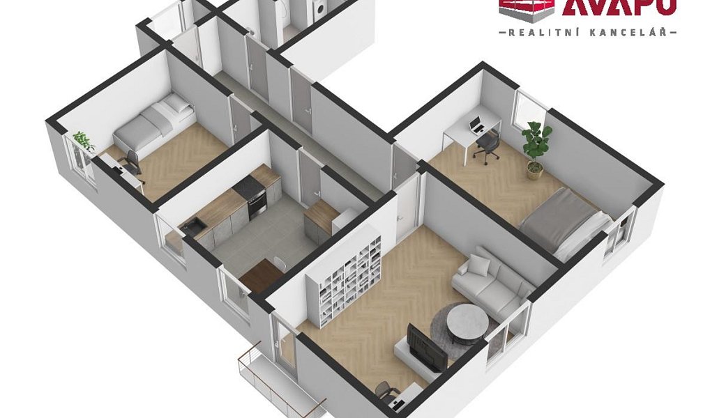 Pronájem bytu 3+1 80 m², Opava – náhled fotky 18