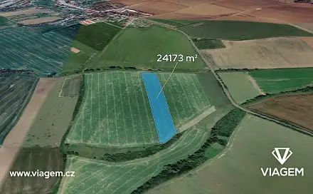 Prodej pole 24 173 m², Jarohněvice, okres Kroměříž