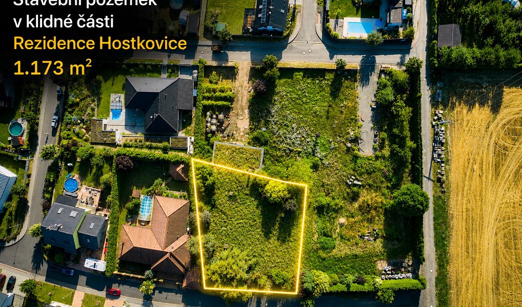Prodej stavebního pozemku 1 173 m², Tršice – fotka 1 z 11