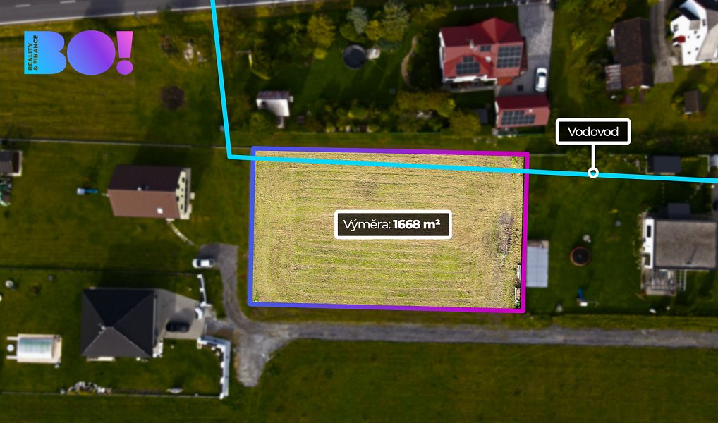 Prodej stavebního pozemku 1 668 m², Ropice – fotka 1 z 9