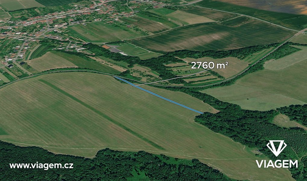 Prodej pole 2 760 m², Loukov – fotka 1 z 5