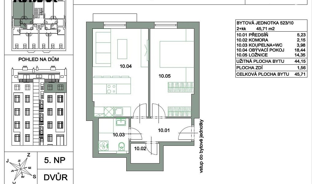 Prodej bytu 2+kk 46 m², Praha – náhled fotky 6