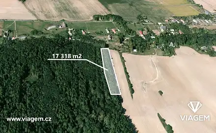 Prodej lesa 17 318 m², Liptaň, okres Bruntál