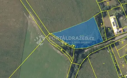 Dražba stavebního pozemku 16 304 m², Rakovník
