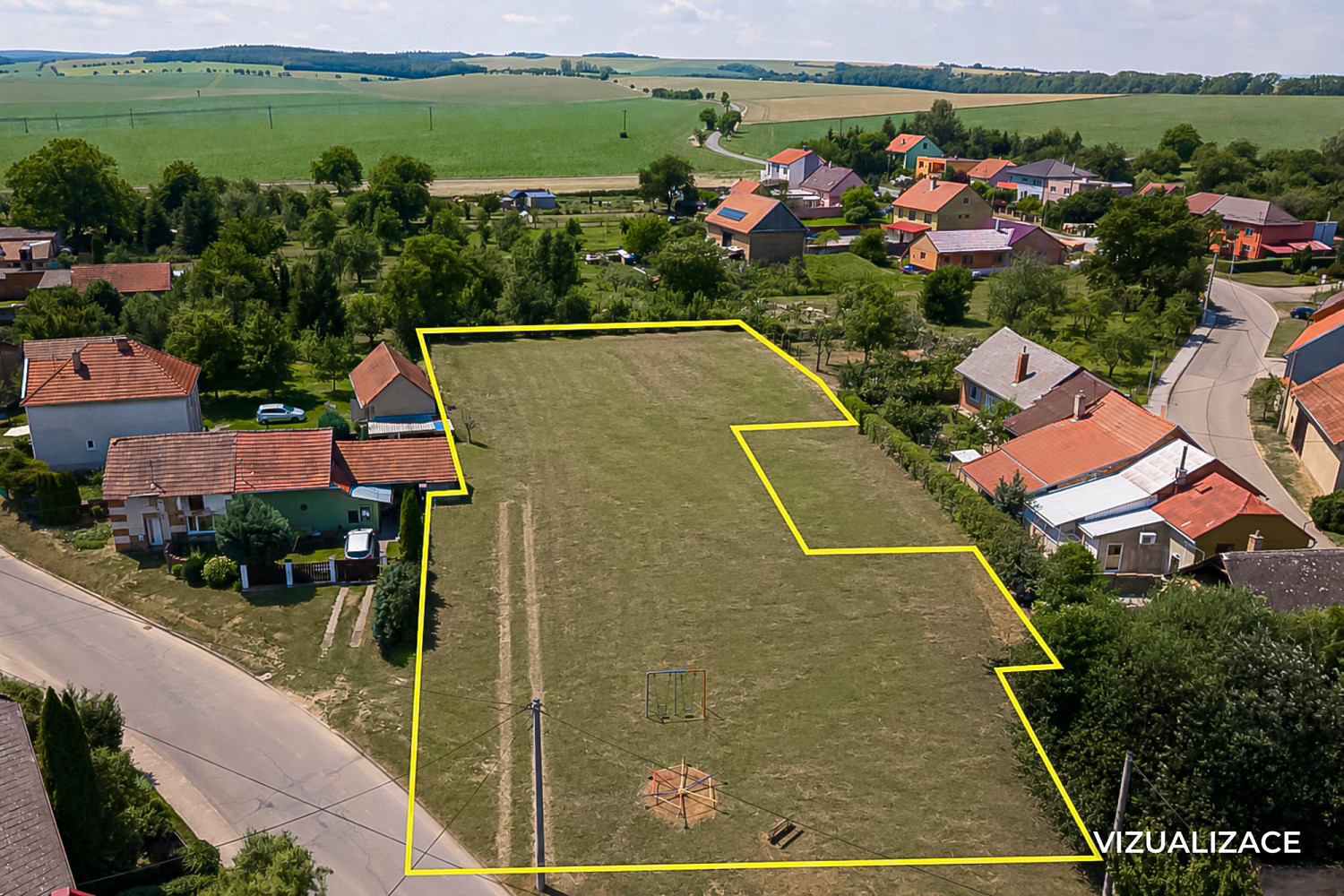 Prodej stavebního pozemku 2 463 m² – pohled 5
