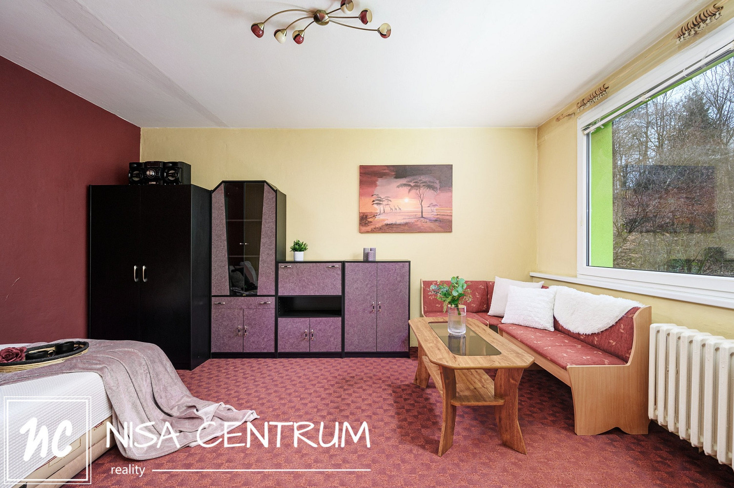 Pronájem bytu 1+1 36 m² - Widok 2