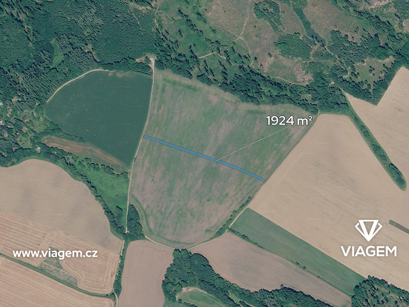 Prodej pole 1 282 m² — photo 2