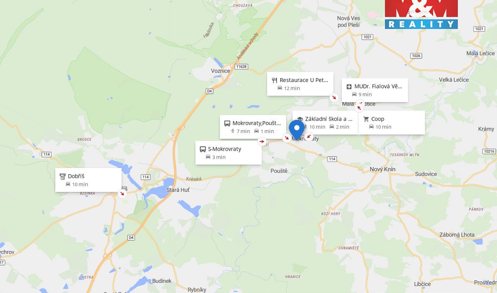 Prodej stavebního pozemku 951 m², Mokrovraty – náhled fotky 9