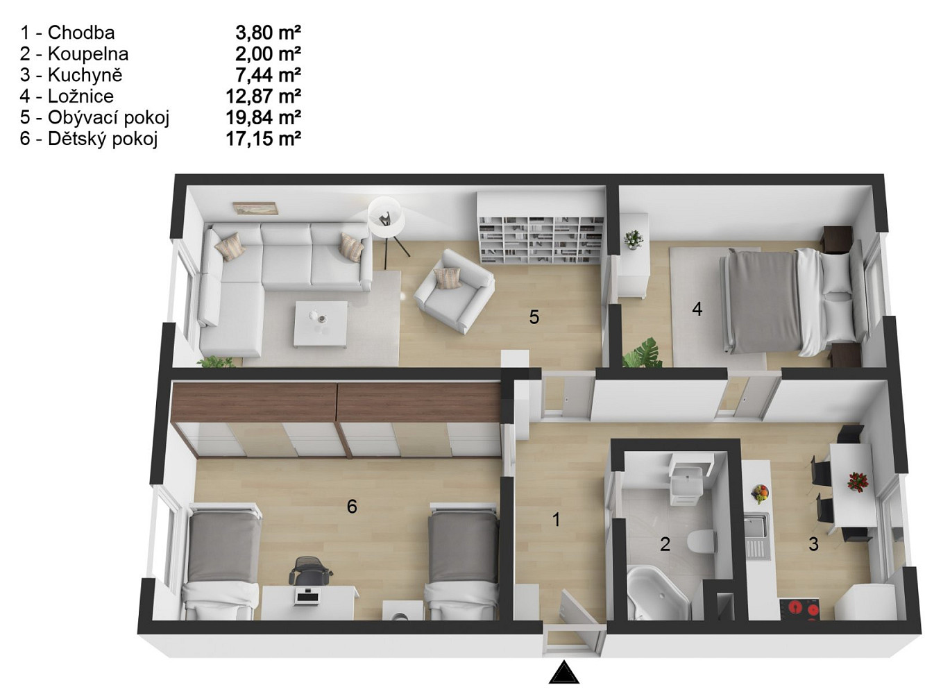 Prodej bytu 3+1 64 m² — photo 2