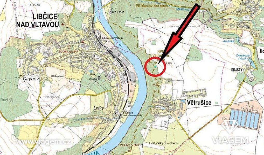Prodej pole 298 m², Větrušice – náhled fotky 4