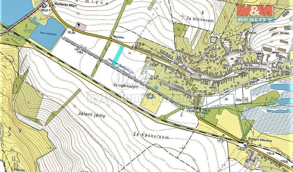 Prodej pozemku 4 429 m², Sedlec – náhled fotky 2
