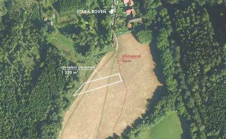 Prodej stavebního pozemku 1 320 m², Městečko Trnávka - Stará Roveň, okres Svitavy