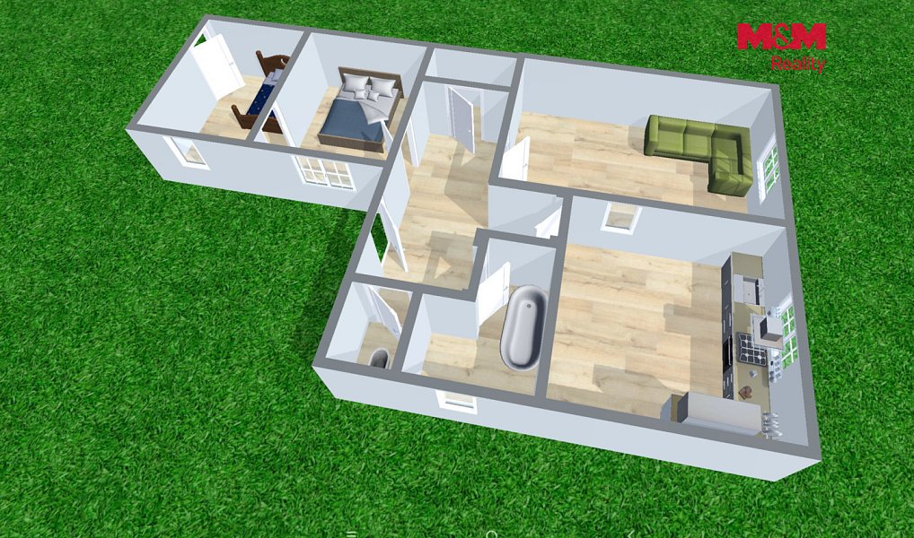 Prodej domu 72 m² s pozemkem 280 m², Vrbčany – náhled fotky 11