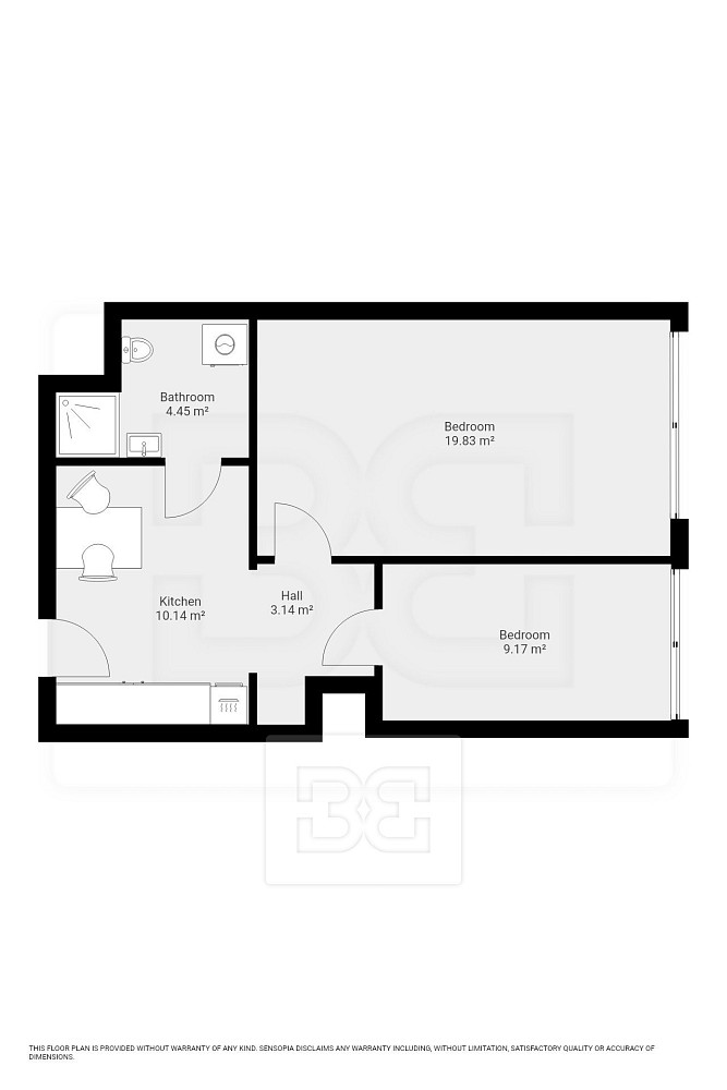 Pronájem bytu 2+1 49 m² – fotografie 3