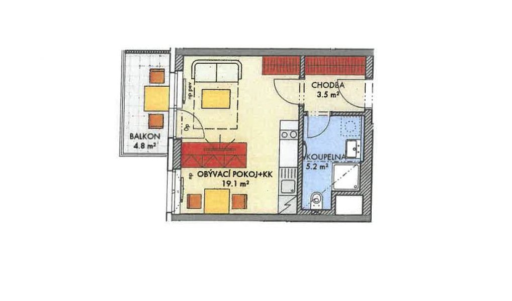 Prodej bytu 1+kk 29 m², Praha – náhled fotky 2